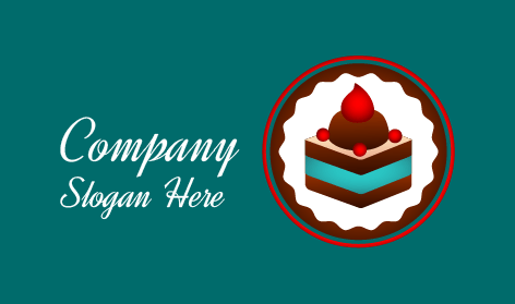 Chocolate Piece Cake Logo