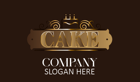 Golden Garnish Cake Logo