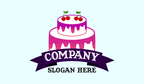 Red Cherries Cake Logo