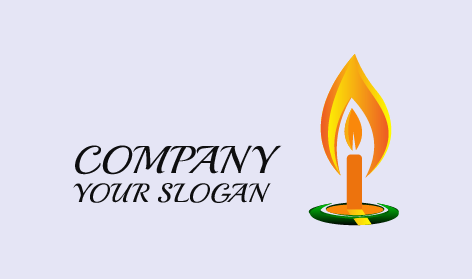 Big Flame Candle Logo