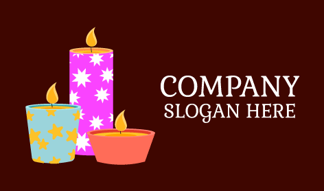 Cheerful Stars Candle Logo