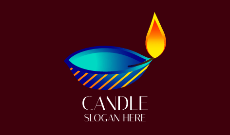 Clay Oil Lamp Candle Logo