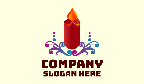 Crimson Tall Candle Logo