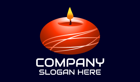 Donut Shaped Candle Logo