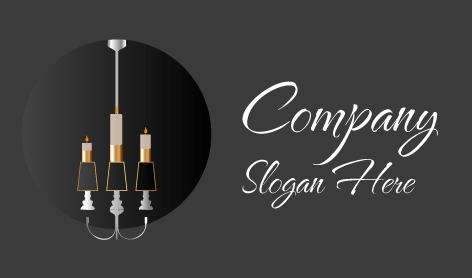Hanging Candle Chandelier Logo
