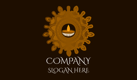 Light Brown Candle Logo