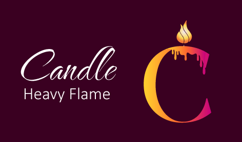 Melting Alphabet Candle Logo