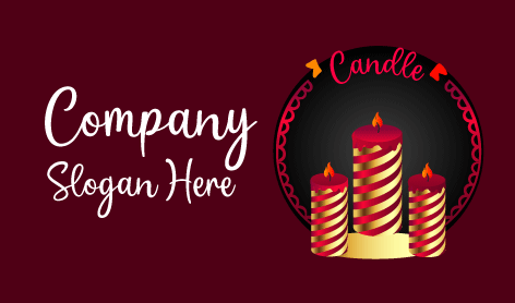 Reddish Pink Candle Logo