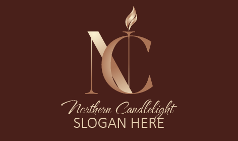 Refined Minimalist Candle Logo