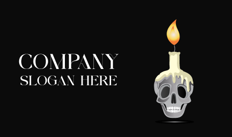 Terrifying Skull Candle Logo