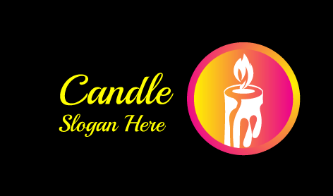 White Dribble Candle Logo