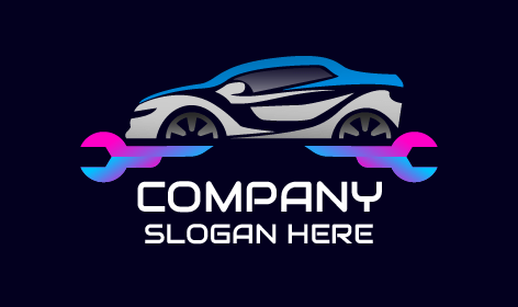 Gradient Wrench Car Logo