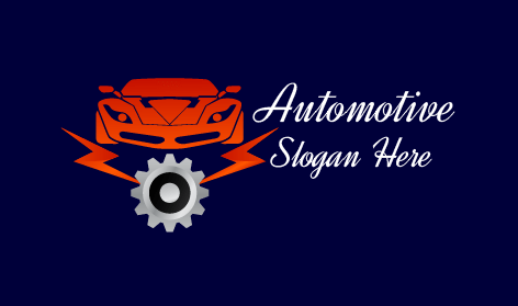 Orange Energy Bolt Car Logo