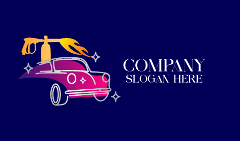 Purple Compact Car Logo