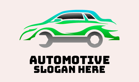 Simplistic Car Silhouette Logo