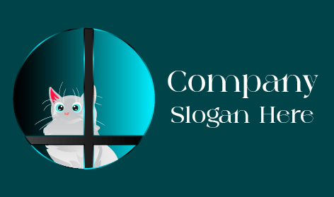 Adorable Cat Confinement Logo