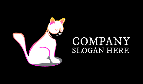 Blankly Staring Cat Logo