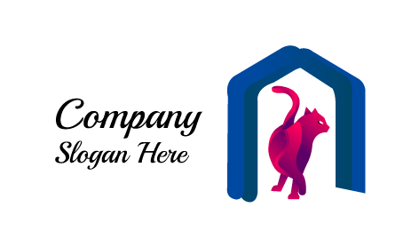 Cat Blue Shelter Home Logo