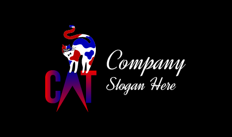 Cat Exquisite Pose Logo