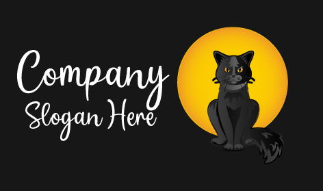 Golden Eyes Cat Logo