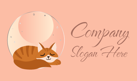 Pink Balloon Cat Logo