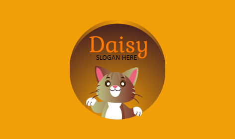 Playful Endearing Cat Logo