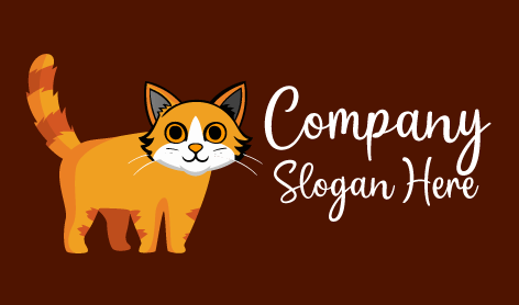 Premium Walking Cat Logo