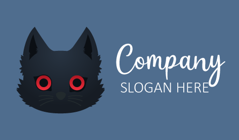 Red Circles Cat Logo