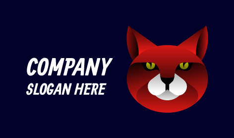 Red Devil Cat Logo