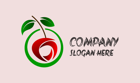 Abstract Art Cherry Logo