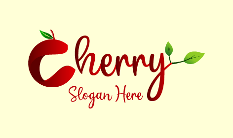 Cherry Letters Business Logo