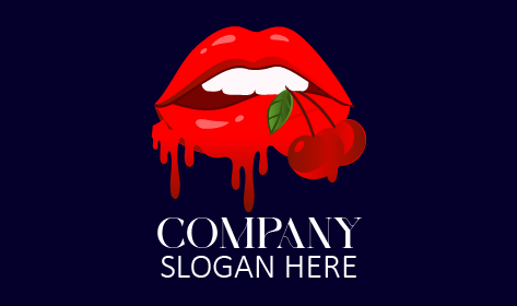 Cherry Red Lipstick Logo