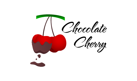 Chocolate Dripping Cherry Logo