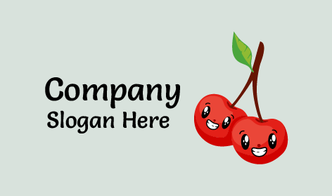 Cute Cheeky Cherry Logo