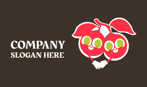 Friendly Cherry Fruit Logo