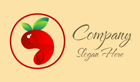 Leafy Decoration Cherry Logo