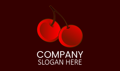Plump Crimson Cherry Logo
