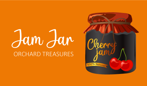 Savory Cherry Jam Jar Logo