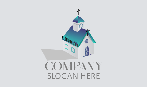 Vibrant Church Building Logo