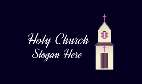 White Church Christmas Logo