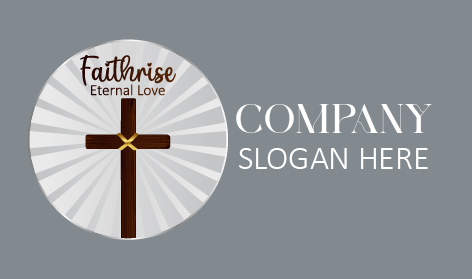 Wooden Brown Church Logo