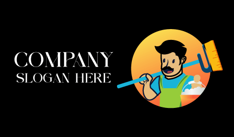 Dedicated Janitor Cleaning Logo