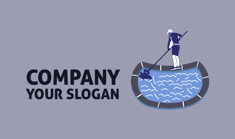 Premium Pool Cleaning Logo