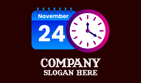 Date Calendar Clock Logo