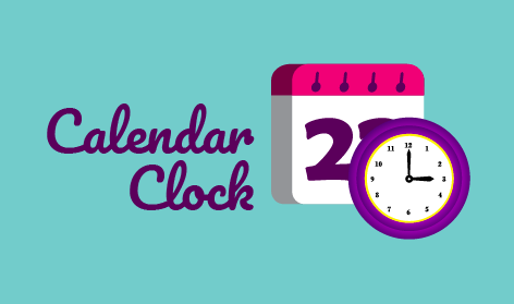 Enchanting Clock Calendar Logo