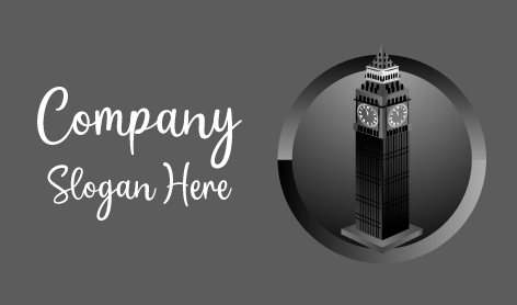 Gray Turret Clock Logo