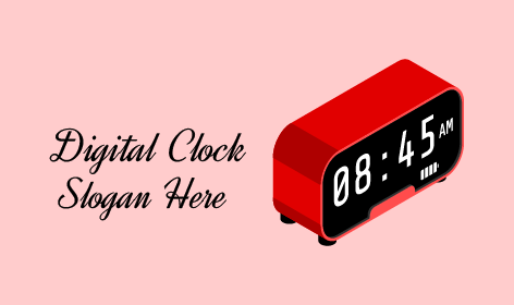Office Table Clock Logo