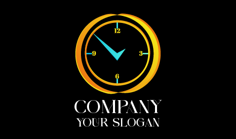 Premium Wall Clock Logo