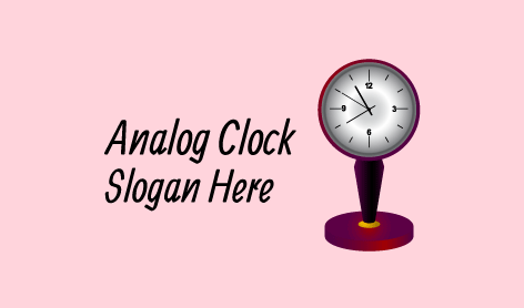 Vintage Clock Time Logo