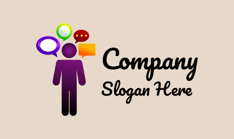 Businessman Communication Icons Logo